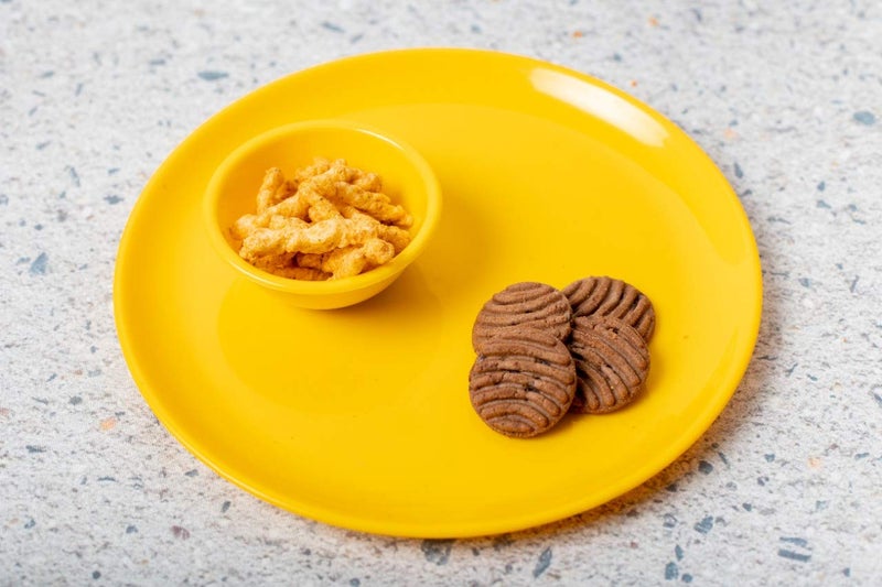 URMILA PLASTIC® Microwave Safe Unbreakable Round Dinner Set Big Plates Set of 6 Small Plates Set of 6& Pcs Katori, Made in India (Yellow, Set of 18) - Image 3
