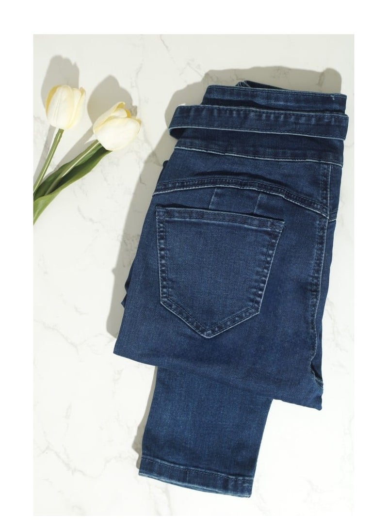 بونكا بنطلون جينزحمالات مميز بتصميم عصري يناسب كل الأعمار - Image 1