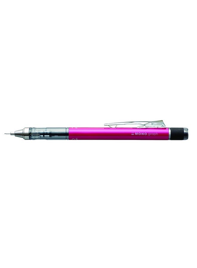 Tombow Mono Graph Shaker Mechanical Pencil 0.5Mm Pink Body (Shmg81) - Image 3