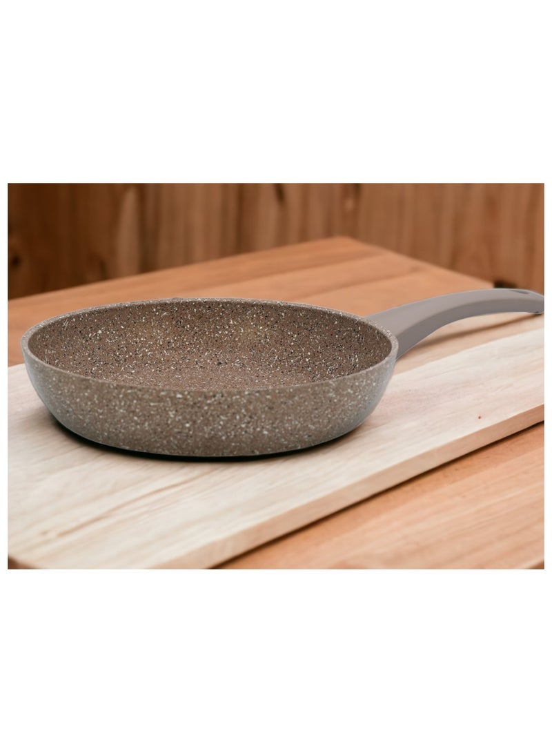 او ام اس مقلاة OMS غير لاصقة - 24 سم بني جرانيت - صنع في تركيا؟ - Image 3