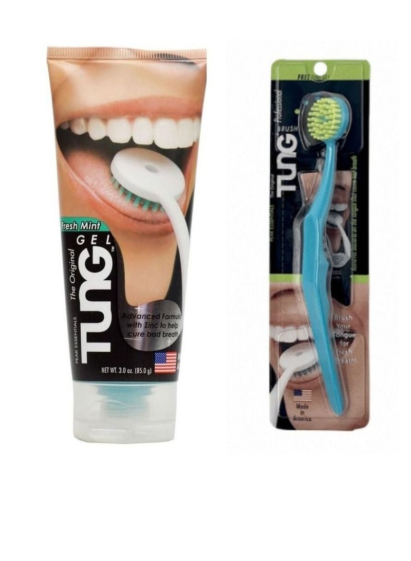 Tung Peak Essentials Tung Brush & Gel - Tongue Cleaner - Image 1