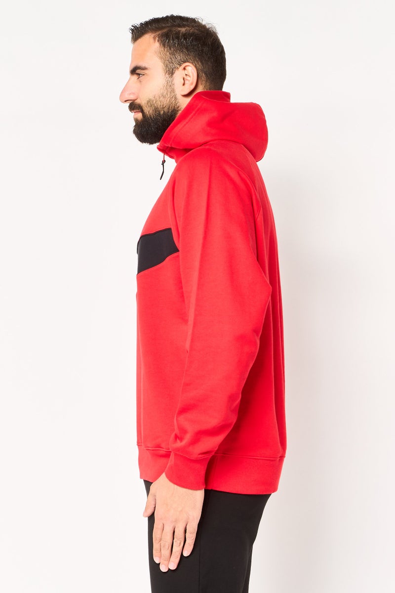 Nike Men Sportswear Fit Long Sleeve Outdoor Hoodie, Red - Image 2