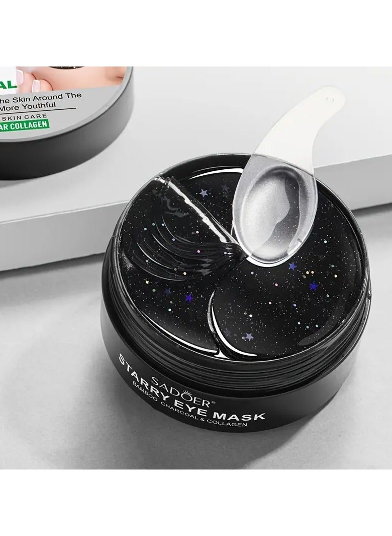 SADOER 60pcs/box Starry Eye Mask, Beauty Under Eye Masks - Contains Bamboo Charcoal And Collagen, Firming And Rejuvenating Eye Skin - Image 3