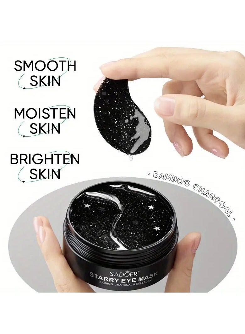 SADOER 60pcs/box Starry Eye Mask, Beauty Under Eye Masks - Contains Bamboo Charcoal And Collagen, Firming And Rejuvenating Eye Skin - Image 4