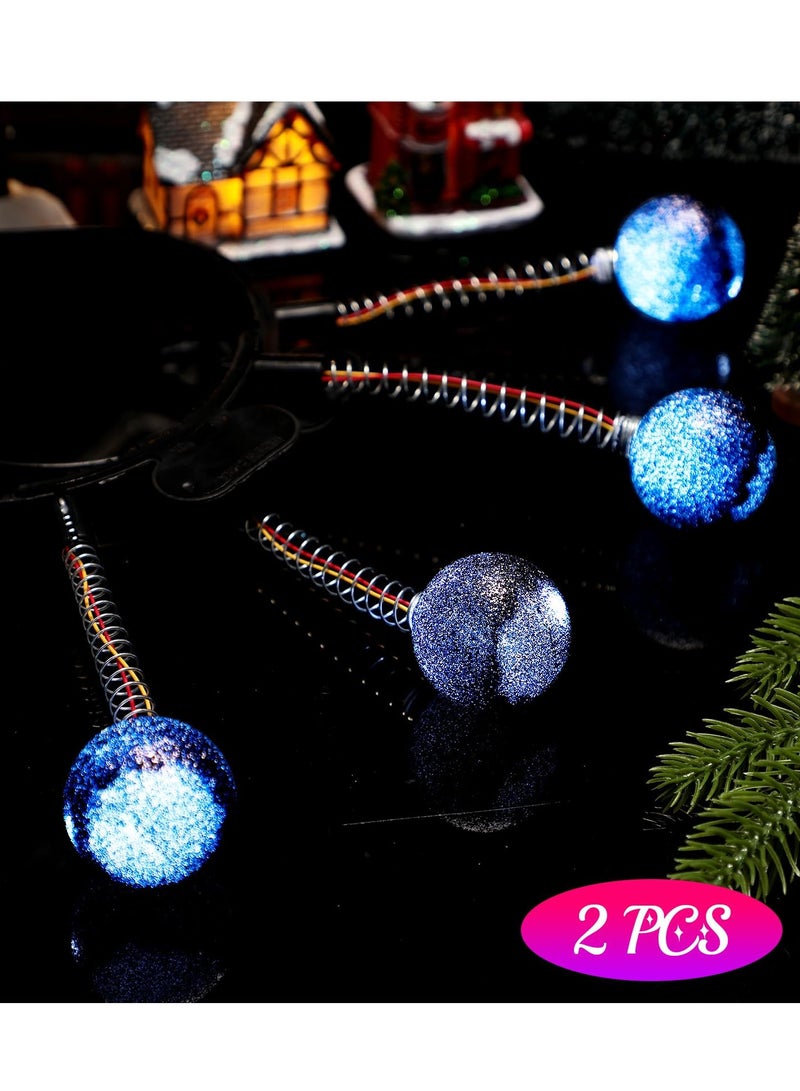 Excefore 2 Pcs Martian Antenna Headband, Light up Alien Headband Glitter Alien Martian Antenna Alien Accessories for Party Cosplay - Image 5