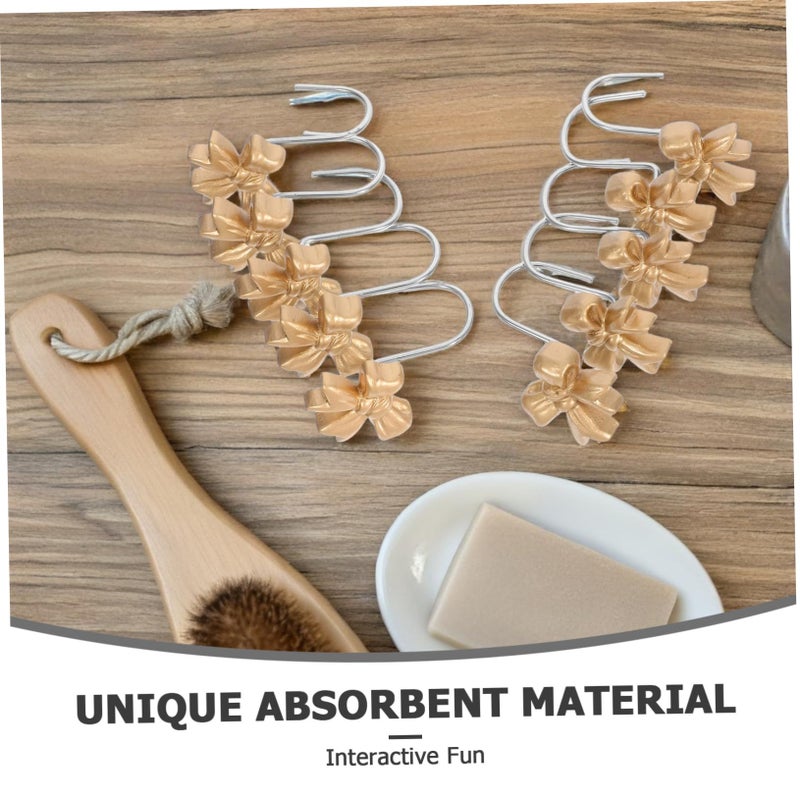 Cute Bow Knot Shower Curtain Hooks 10pcs Holiday Bathroom Decor Accessories - Image 4