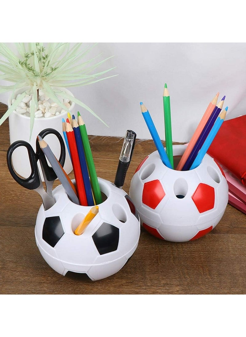 Oasisgalore - 2pcs Colorful Pen Holders for Kids, Durable and Easy to Clean (Black + Red) - Image 1