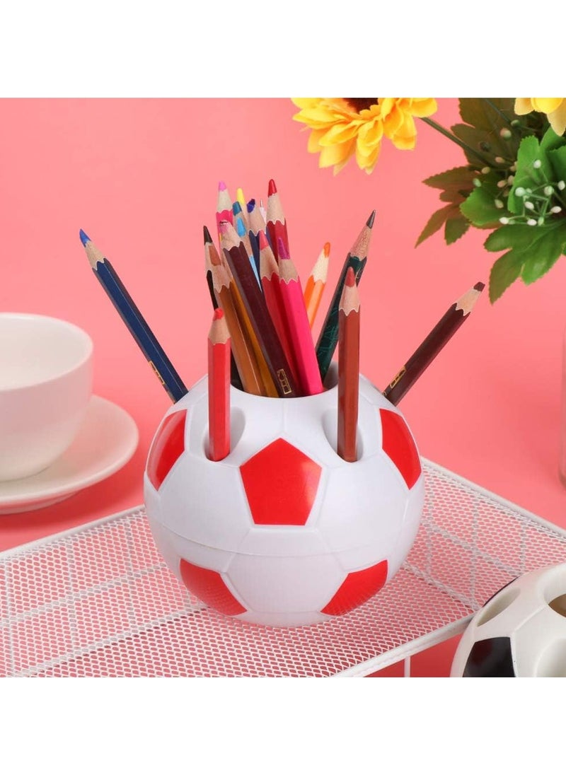 Oasisgalore - 2pcs Colorful Pen Holders for Kids, Durable and Easy to Clean (Black + Red) - Image 1