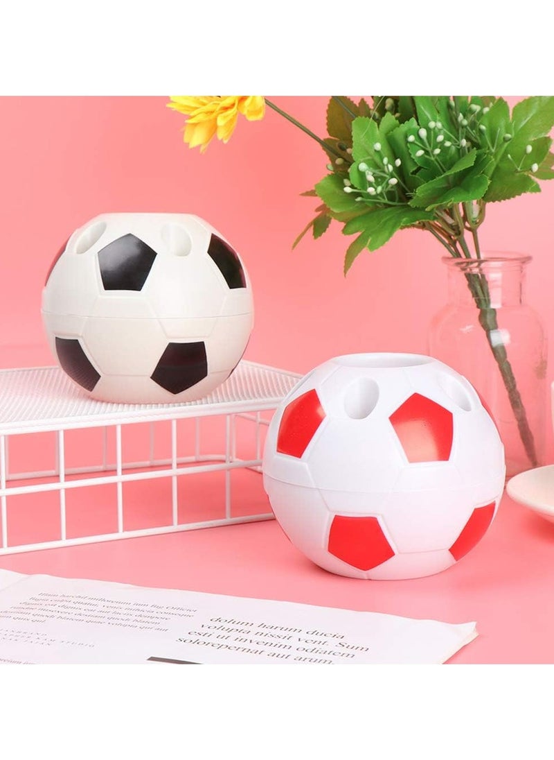 Oasisgalore - 2pcs Colorful Pen Holders for Kids, Durable and Easy to Clean (Black + Red) - Image 1