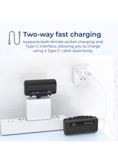 Brave Ultra-Small Power Bank 5000mAh, 22.5W USB-C Fast Charging, Portable Charger with Built-in Type-C and Lightning Connectors, LED Display, Compatible with iPhone 16, 15, 14, 13, 12, Samsung Galaxy 25, 24, 23, 22, iPad, AirPods Pro, and Other Android Devices (Black)  - Image 5