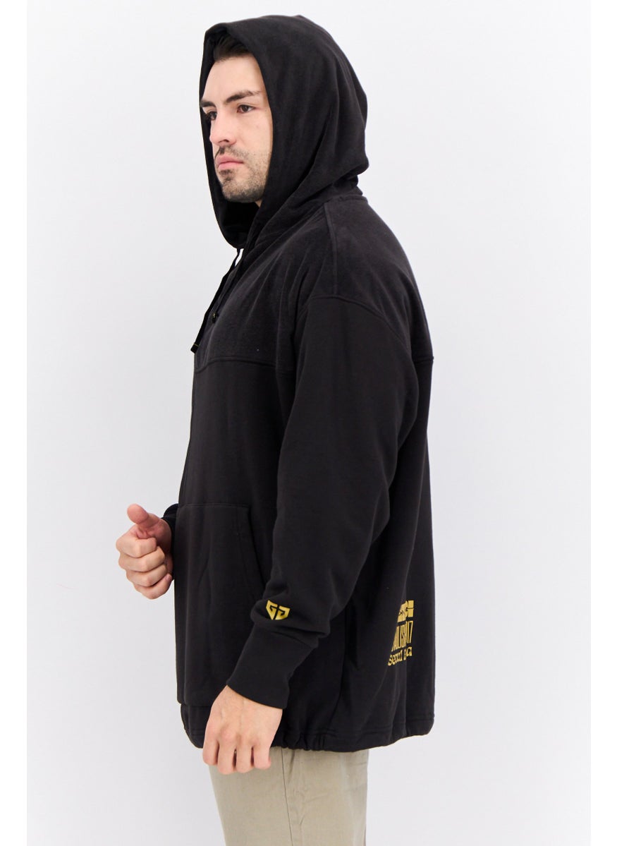 PUMA Men Sportswear Fit Long Sleeves Outdoor Hoodies, Black  - Image 2