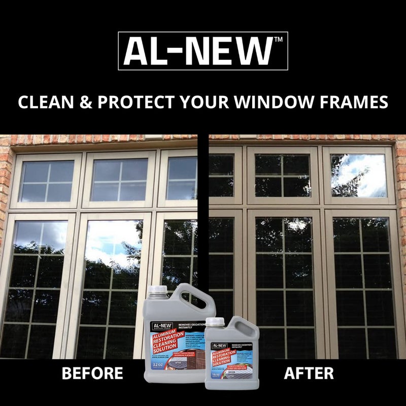 AL-NEW Aluminum Restoration Cleaning Solution | Clean & Restore Patio Furniture, Stainless Steel, and Other Household Metal Surfaces (32 oz.) - Image 4