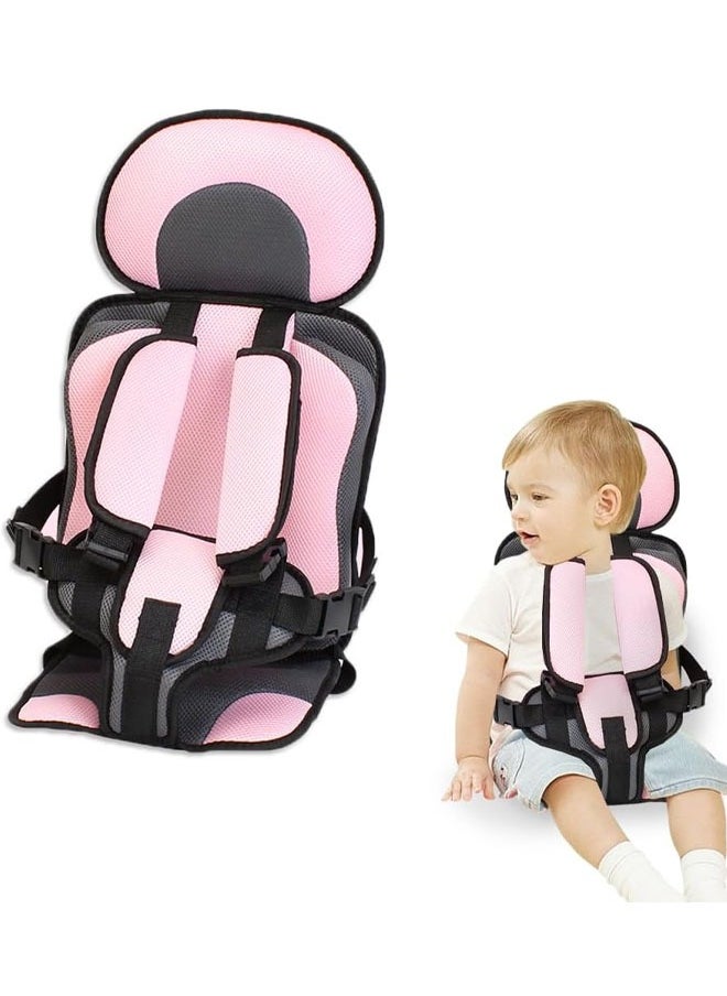 Generic - Baby Safety Seat, Child Support Cushion Toddlers Child 0-8 Years Old Foldable Protection Travel Accessories, Adjustable Seat Cushion for High Chair Kids Stroller (Pink) - Image 1