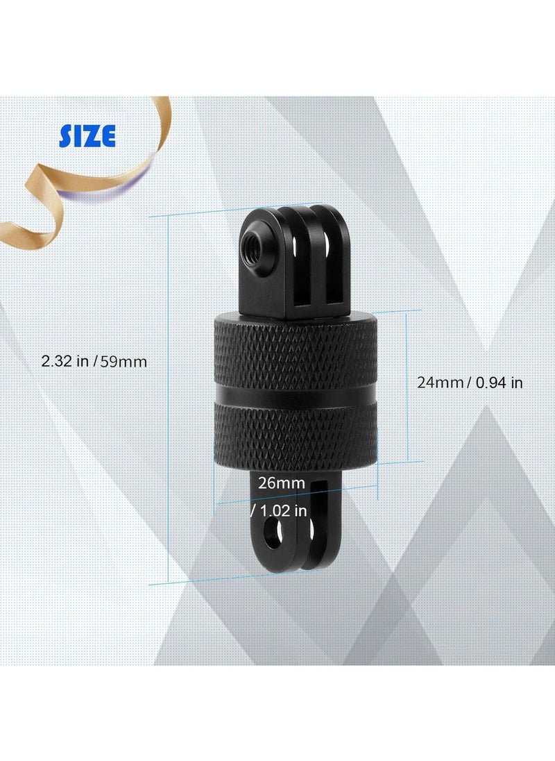 Oasisgalore - 360° Rotation GoPro Tripod Mount Adapter - Aluminum, Compatible with GoPro Hero 10/9/8/7/6/5, DJI and More Action Cameras - Image 1