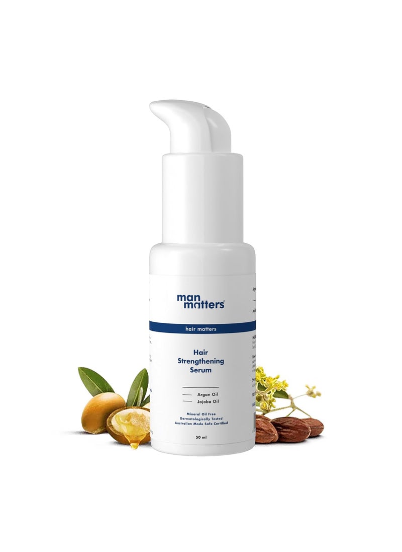 Man Matters Man Matters Hair Serum for Men With Jojoba and Argan oil For Silkier Shinier Smoother Frizz Free Hair Instant Shine Smoothness Non Sticky Hair Serum 90ml  - Image 1