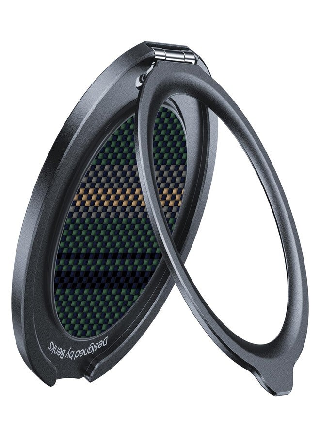 بينكس حامل ومقبض هاتف مغناطيسي من بينكس أرمور بوب، متوافق مع ماج سيف، حامل حلقي للهاتف قابل للتعديل بزاوية 360 درجة، متوافق مع سلسلة آيفون 17/16/15/14/13/12، تصميم متين من الكيفلار - Image 1