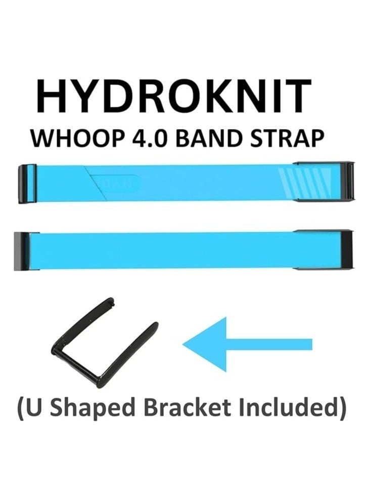 متوافق مع WHOOP 4.0 - سوار بديل رياضي من النايلون القابل للتنفس وسريع الجفاف مع وصلة معدنية سوداء - Image 4