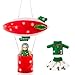 MiniInflat Elf Hot Air Balloon Inflatable Christmas Elves Arrival Balloon Idea Kit Include Outfit Accessories Fly to The North Pole Prop Set Accessories for Xmas Decoration Elf Not IncludedGreen Style - Image 2