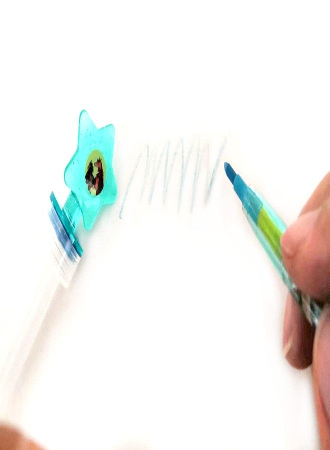 TINYMILLS 24 Pcs Horse Pony 2 in 1 Stackable Stacking Crayon with Extra Stamper Topper, Kids Party Favors, Goodie Bag Stuffers, Classroom Rewards, Prizes - Image 5