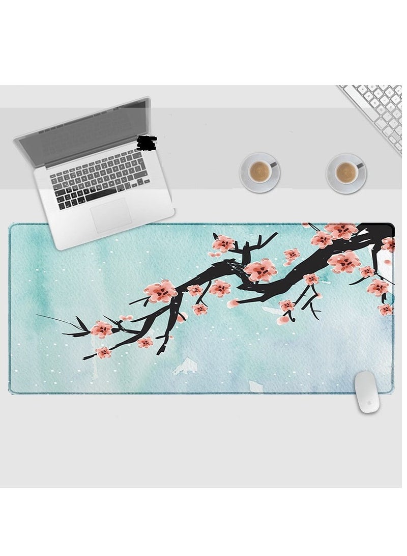 Large Mouse Pad For Desktop 900x400x3mm, Extended Keyboard Pad Gaming Mouse Pad, Non-slip Rubber Base Mouse Pad Desk Accessories, Desk Pad - Image 1