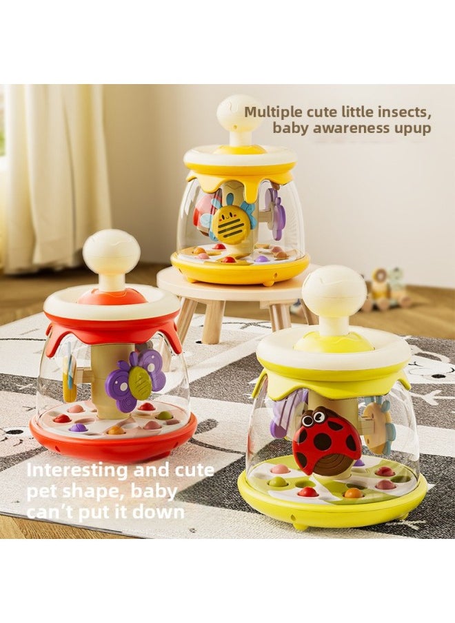 Export Of Baby Toys 0-1 Years Old Early Education Puzzle Baby Press Spin Jump Ball Spin Music-Color:Yellow English Color Box  - Image 3