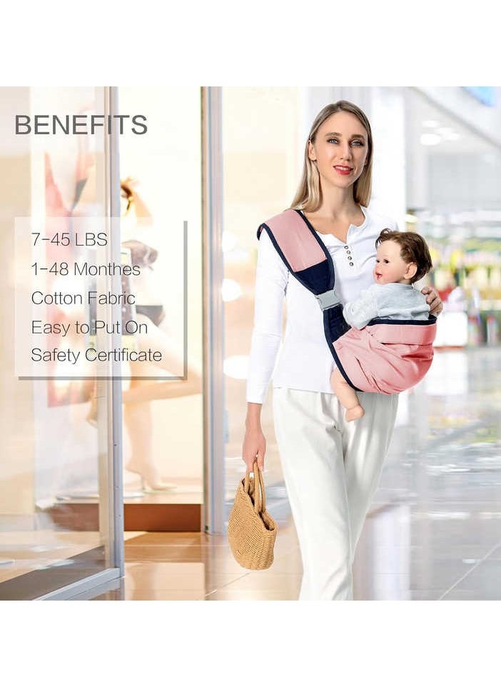 Lightweight Multifunctional  Baby  One Shoulder Carrier for Newborn to Toddler 7-45 lbs Pink - pzsku/Z2D71E2AD3D3AA17C7E77Z/45/_/1737374074/f87a546e-703b-4cf1-9e08-66a07c306861