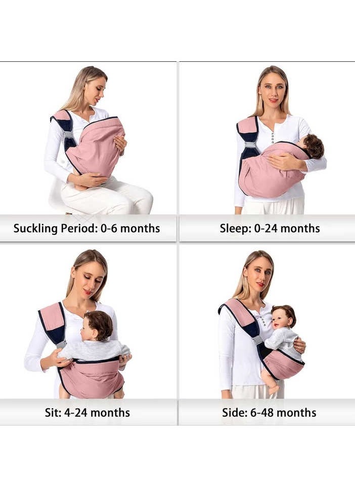 Lightweight Multifunctional  Baby  One Shoulder Carrier for Newborn to Toddler 7-45 lbs Pink - pzsku/Z2D71E2AD3D3AA17C7E77Z/45/_/1737374076/5cea4fca-550d-4e72-90ef-ec5d98d2229a