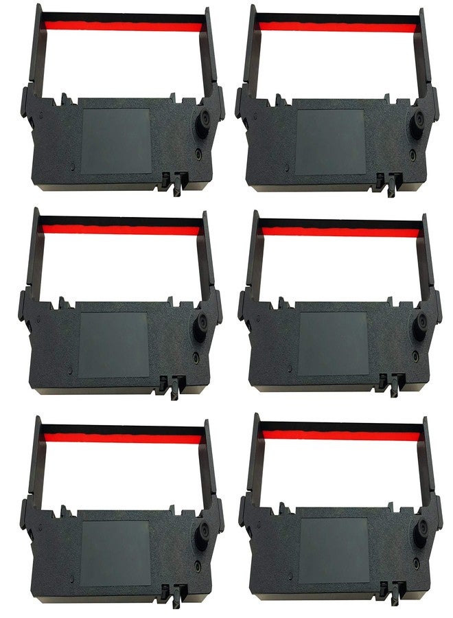POS Paper SP-700 Black and Red Ribbon Ink Cartridge Compatible with Star SP-700BR, RC-700BR, SP-712, SP-742 POS Printer Ribbon (6 Pack) - Image 1