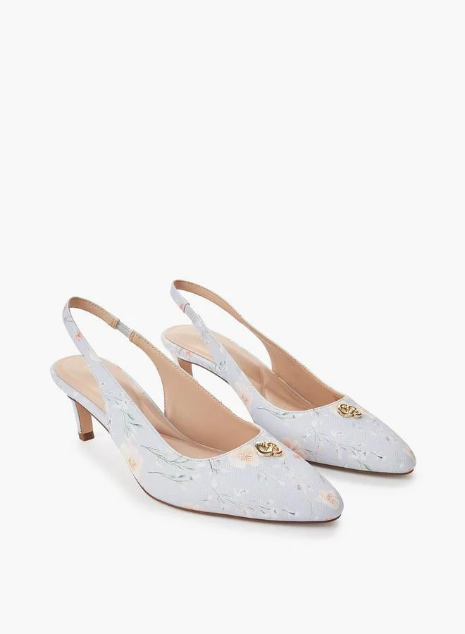 سيليست Women Floral Print Slingback Shoes