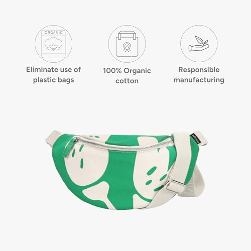 Ecoright Canvas Waist Bag for Women – Crossbody Fanny Pack, Chest Sling & Belt Bum Bag with Zipper & Pockets | Travel Phone Pouch for Riding, Airport, Hiking & Everyday Carry - Image 5
