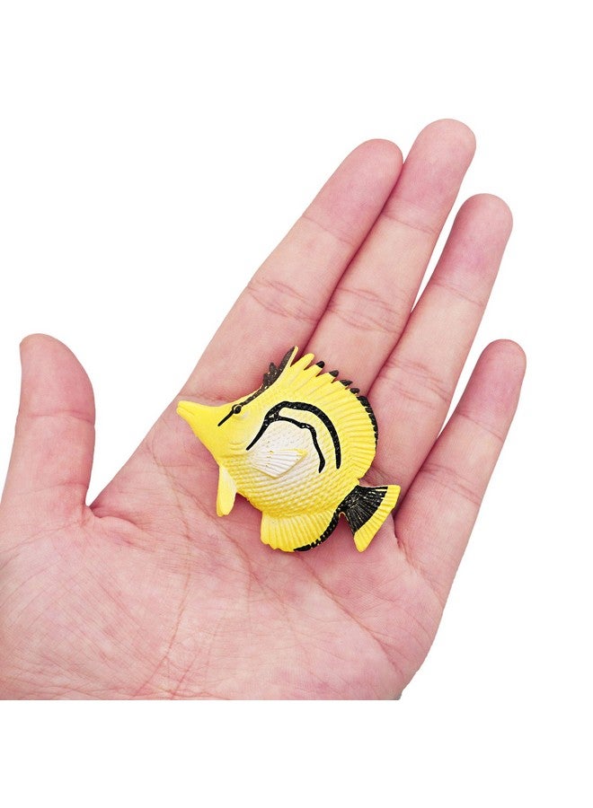 HAPTIME HAPTIME 12PCS Tropical Fish Toys Set, Pastic Cute Sea Life Creatures Learning Educational Toy Party Favors for Boys, Girls, Kids  - Image 3
