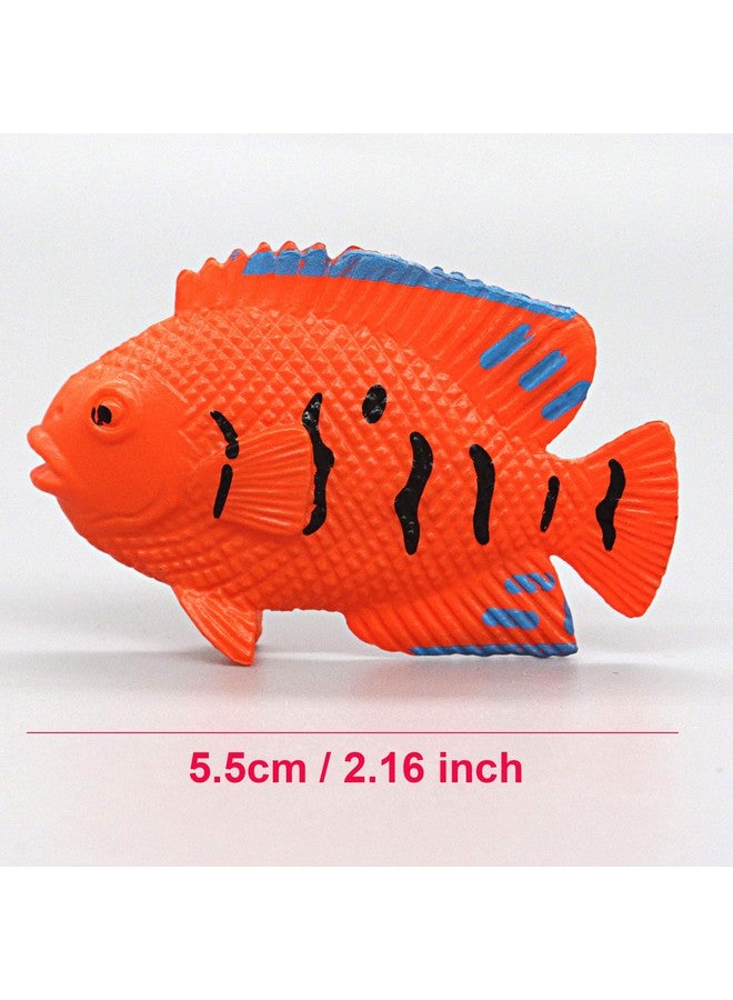 HAPTIME HAPTIME 12PCS Tropical Fish Toys Set, Pastic Cute Sea Life Creatures Learning Educational Toy Party Favors for Boys, Girls, Kids  - Image 4