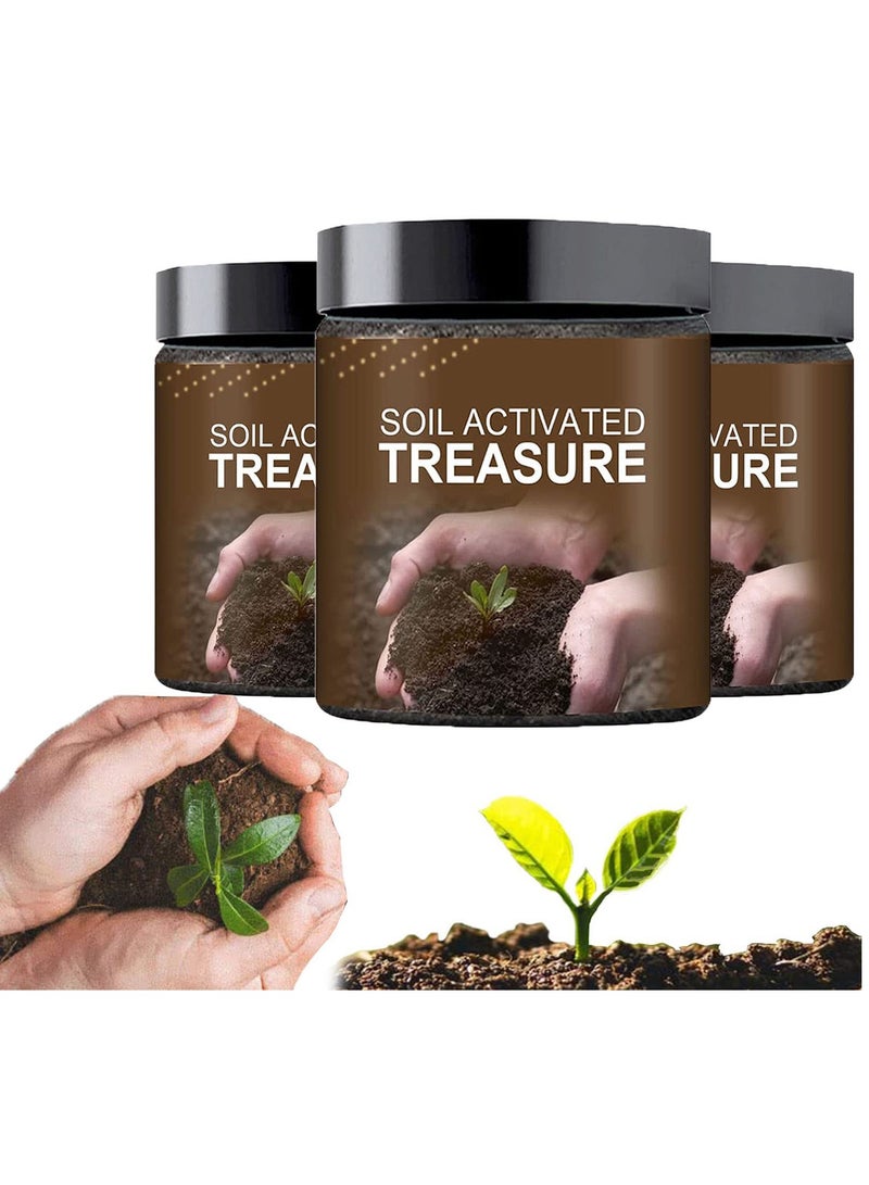 SYOSI Soil Activated Treasure, Organic Soil Conditioner, Premium Soil Activated Treasure, Soil Plant Flower Fertilizer, Soil Activator for Raised Garden Beds, Potting Mix, Lawns and Gardens (3pcs) - Image 1