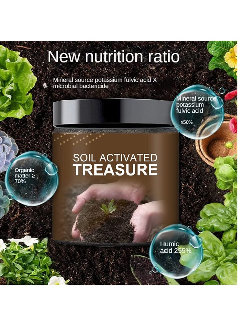 SYOSI Soil Activated Treasure, Organic Soil Conditioner, Premium Soil Activated Treasure, Soil Plant Flower Fertilizer, Soil Activator for Raised Garden Beds, Potting Mix, Lawns and Gardens (3pcs) - Image 4