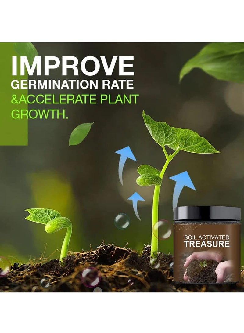 SYOSI Soil Activated Treasure, Organic Soil Conditioner, Premium Soil Activated Treasure, Soil Plant Flower Fertilizer, Soil Activator for Raised Garden Beds, Potting Mix, Lawns and Gardens (3pcs) - Image 5