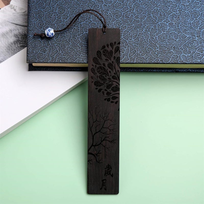 X spring Bookmark, Wooden Bookmark For Handmade Carving, Wood Bookmark For Natural Wood, Bookmarks Set With Gift Box, Book Marks For Teachers Appreciation, Birthday, Gift, Book Lovers - Image 3