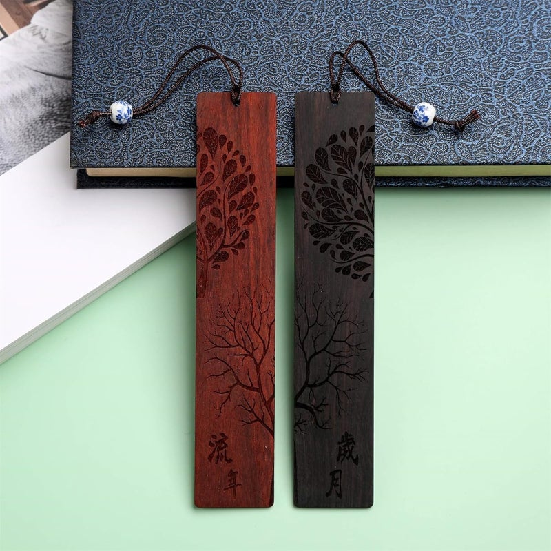 X spring Bookmark, Wooden Bookmark For Handmade Carving, Wood Bookmark For Natural Wood, Bookmarks Set With Gift Box, Book Marks For Teachers Appreciation, Birthday, Gift, Book Lovers - Image 5