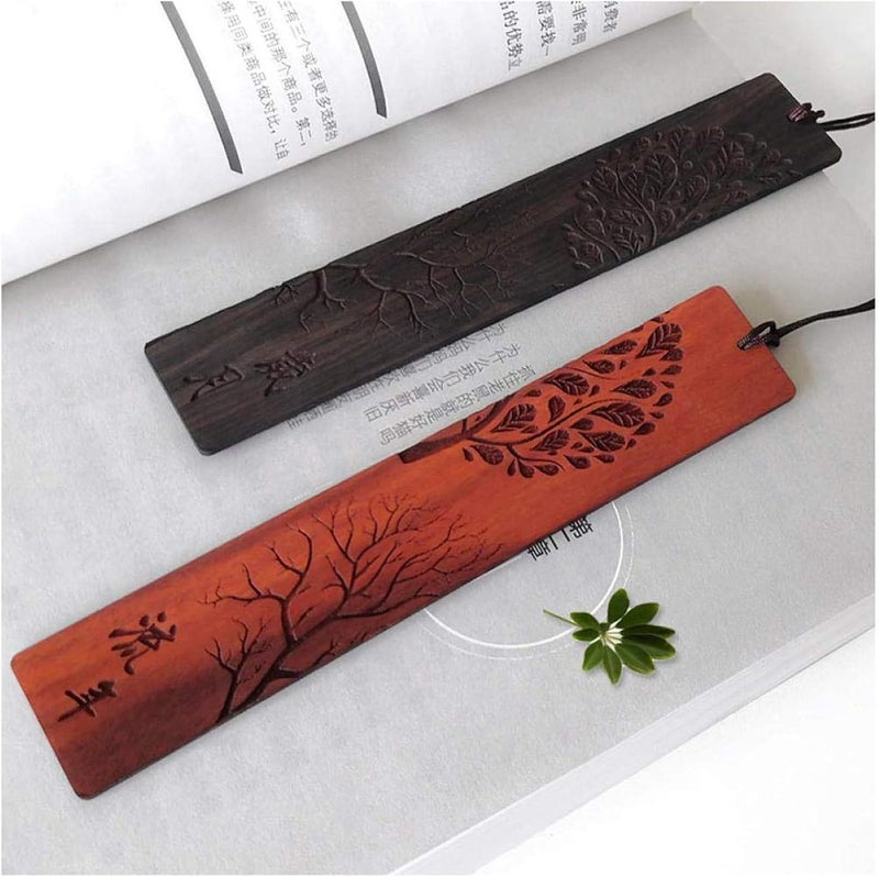 X spring Bookmark, Wooden Bookmark For Handmade Carving, Wood Bookmark For Natural Wood, Bookmarks Set With Gift Box, Book Marks For Teachers Appreciation, Birthday, Gift, Book Lovers - Image 2