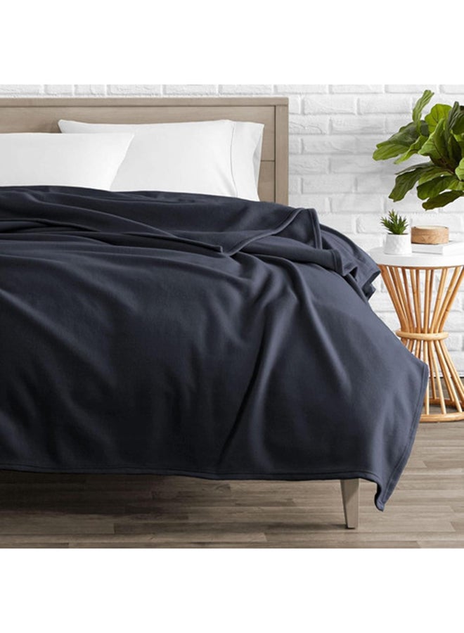 BSB HOME BSB HOME® 220 GSM Premium Plush Single Blanket for Bed, Sofa, Couch, Travel and Camping AC Blanket | 150 x 220 CM | Grey | SOLID POLO BLANKET