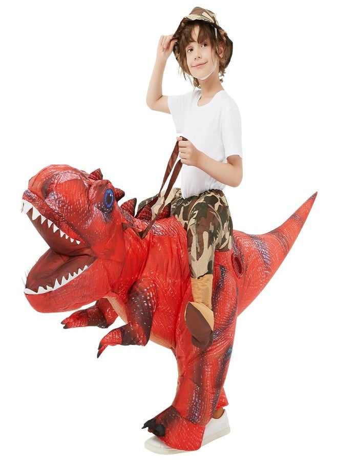 GOOSH Inflatable Dinosaur Costume for Kids Riding T Rex Funny Blow Up Boys Girls Costume for Halloween Fancy Dress Party Cosplay - Image 4