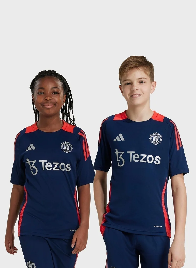 اديداس تيشيرت نادي مانشستر يونايتد من قماش الجيرسيه