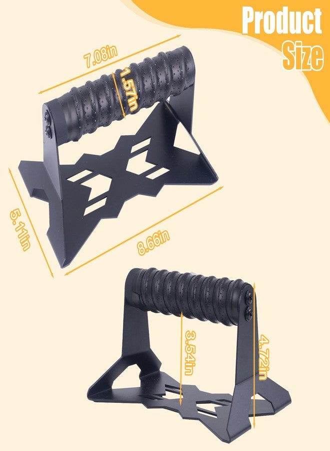 WodGod Parallettes Push Up Bars,Includes 2 wrist guards, 1 storage bag,Push Up Handles,Heavy Duty Steel Frame with Non-Slip Handle,Calisthenics Equipment for Outdoor&Home - Image 4