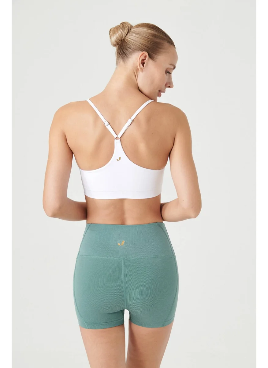 Jerf Pine Adjustable Thin Strap Bra White