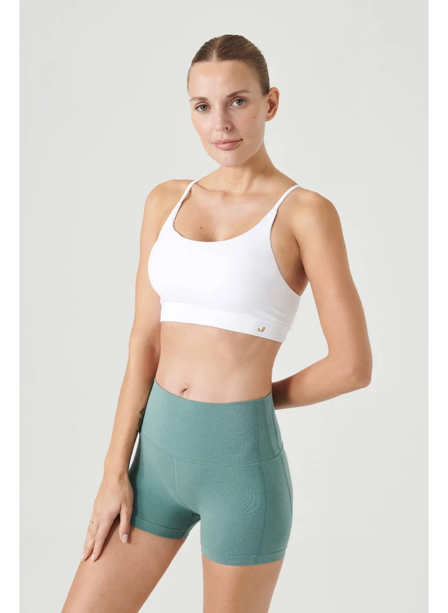 Jerf Pine Adjustable Thin Strap Bra White