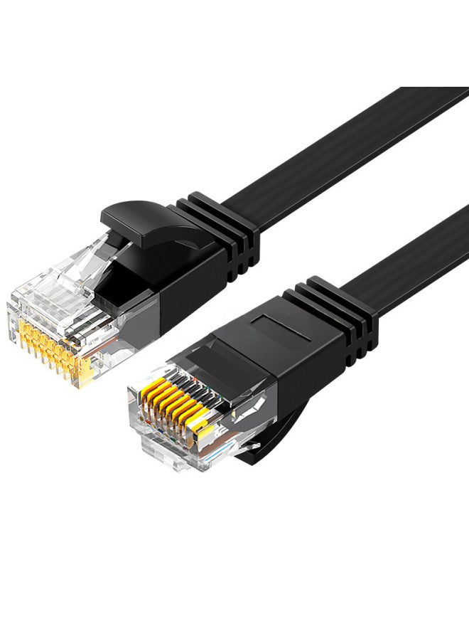 Generic Six Types Of Flat Network Cable Gigabit Home Computer Broadband High-speed Network Cable Pure Copper Multi-strand Six Types Of Unshielded Network Cable-Color:White-Line Length:Class VI Flat Wire 32AWG 0.5 M  - Image 2