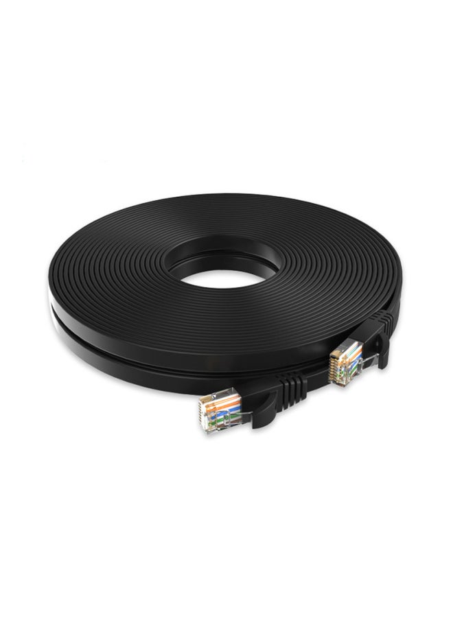 Generic Six Types Of Flat Network Cable Gigabit Home Computer Broadband High-speed Network Cable Pure Copper Multi-strand Six Types Of Unshielded Network Cable-Color:White-Line Length:Class VI Flat Wire 32AWG 0.5 M  - Image 4