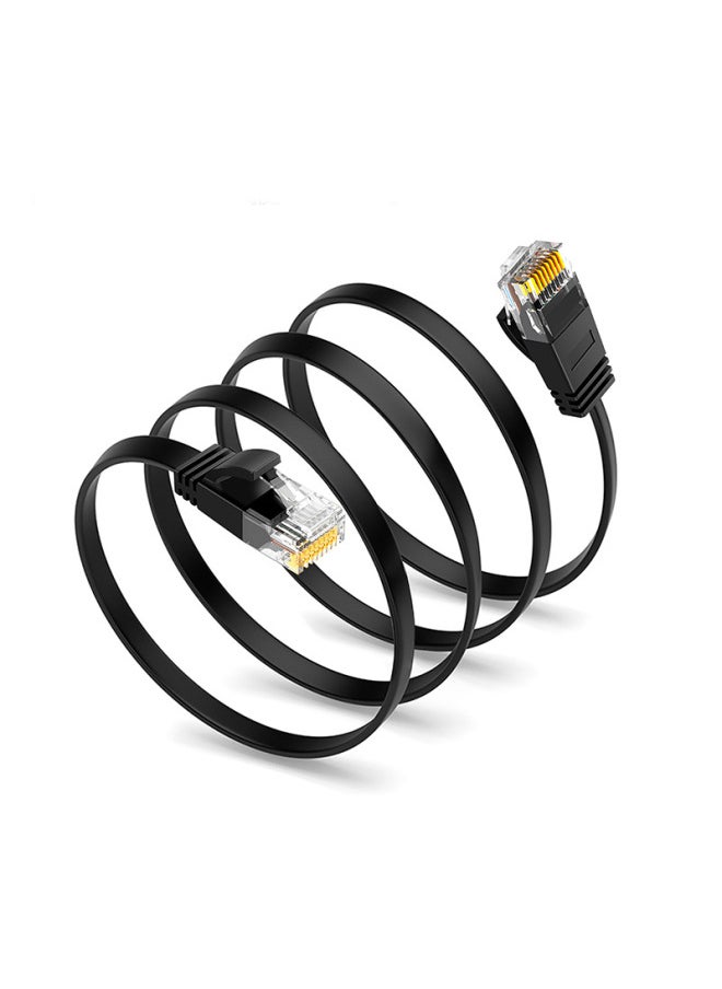 Generic Six Types Of Flat Network Cable Gigabit Home Computer Broadband High-speed Network Cable Pure Copper Multi-strand Six Types Of Unshielded Network Cable-Color:White-Line Length:Class VI Flat Wire 32AWG 0.5 M  - Image 5