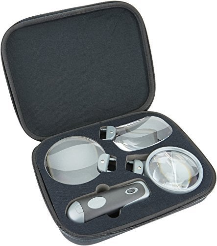 Carson Remov-A-Lens 3-in-1 LED Lighted Hand-Held Magnifier Set with 3 Interchangeable Magnifying Glass Lenses (RL-30) - Image 4