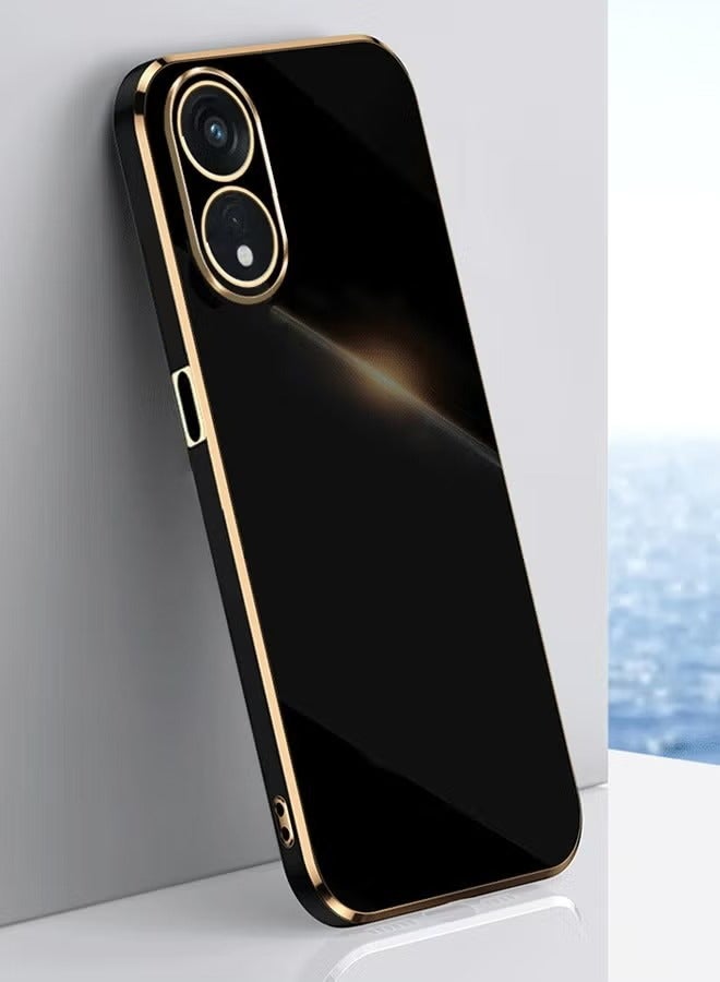 OPPO A98 5G Mobile Phone Case Cover, Luxury Plating Soft Back Cover, Raised Full Camera Protection