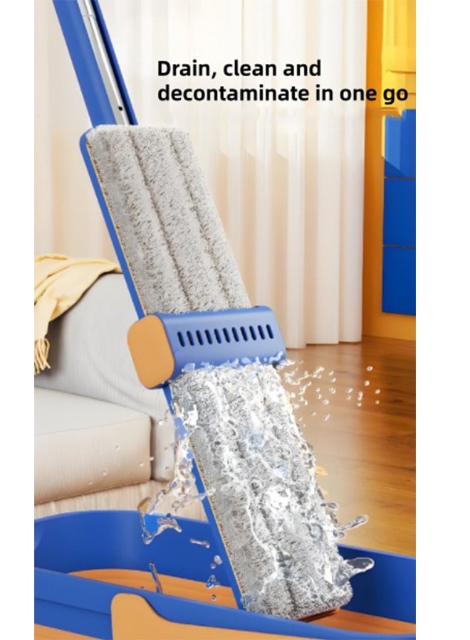 Mop Clean Furniture Sets, Hand Wash Free Mop, Household Floor Cleaning Mop, 360° Rotating Head And Dual Scraper Design, Applicable To Floor And Glass, Adjustable Handle - Image 3